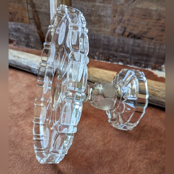 Antique 1892 Silver Dollar Glass Pedestal Cake Stand W Frosted Morgan Dollar - Picture 15 of 15